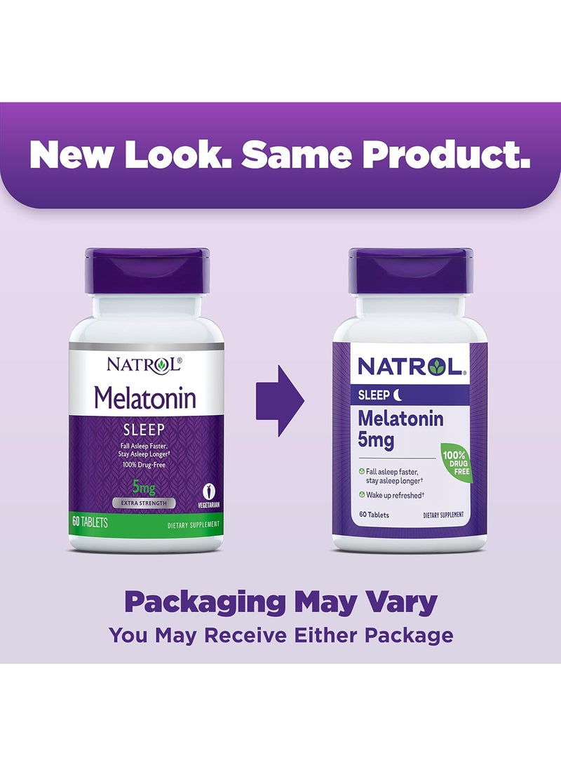Natrol Sleep Melatonin 5mg - 60 Tablets Packaging May Vary - Image 2